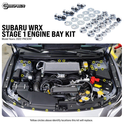 Stage 1 Titanium Hardware Engine Bay Kit - Subaru WRX (2022+) - Graveyard Performance