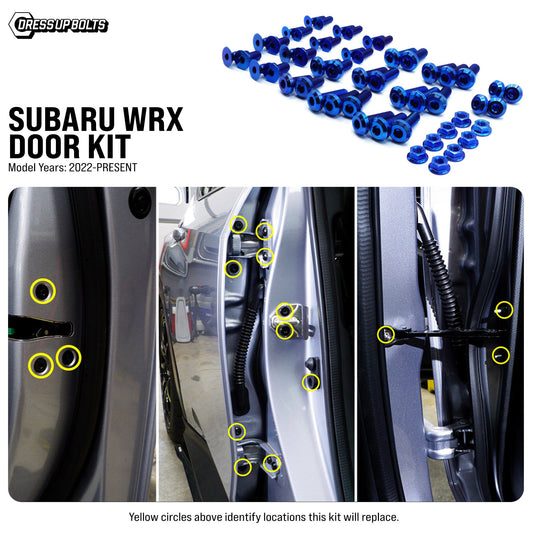 Titanium Hardware Door Kit - Subaru WRX (2022+) - Graveyard Performance