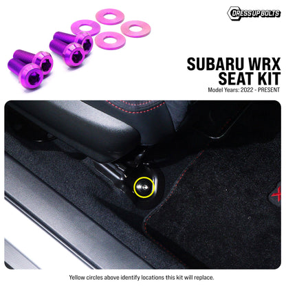 Titanium Hardware Seat Kit - Subaru WRX (2022+) - Graveyard Performance