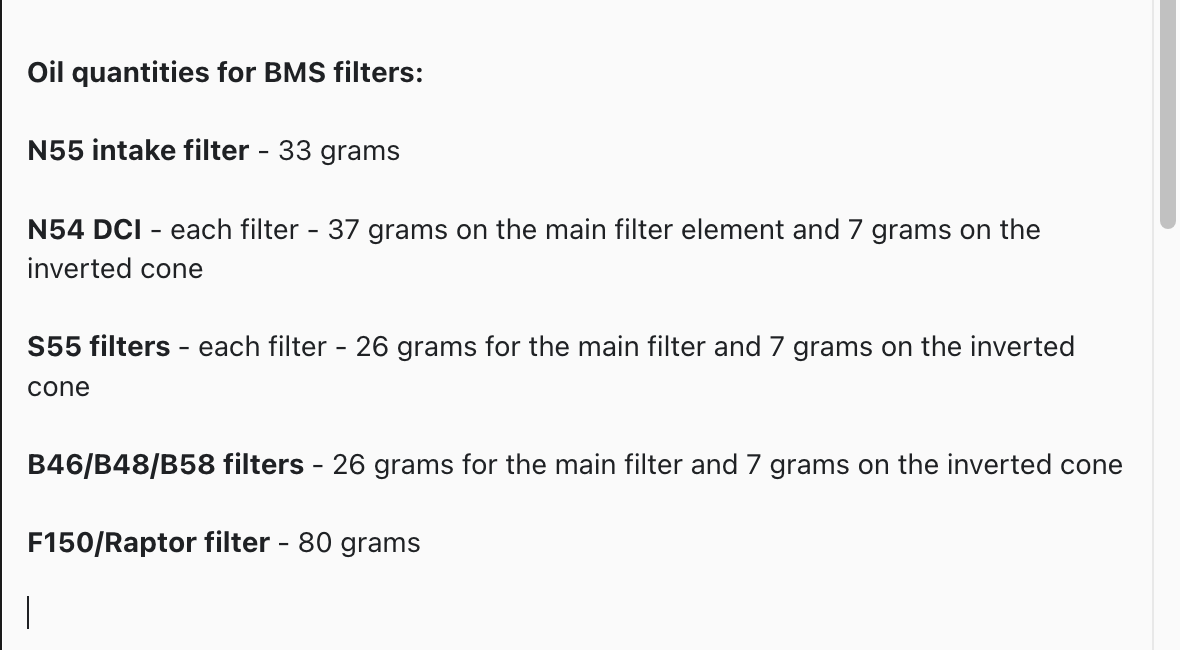 Replacement BMS S55/Q50/Q60 Performance Intake Filters, No Hardware (Pair) (1053)