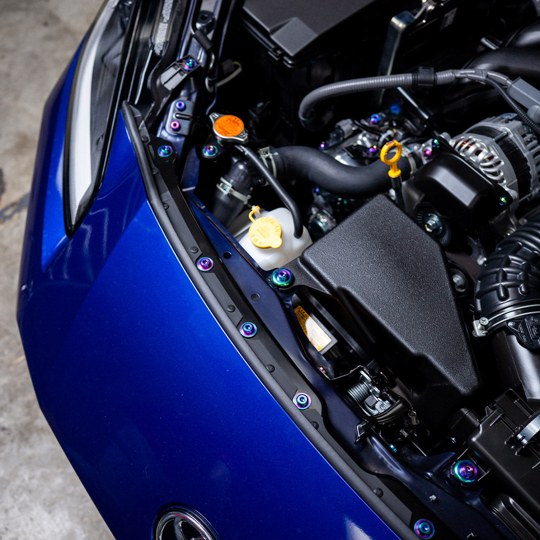 Stage 1 Titanium Hardware Engine Bay Kit - Toyota GR86/Subaru BRZ (2022+) - Graveyard Performance