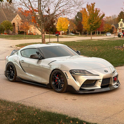 AG Style Carbon Fiber Side Skirts - Toyota Supra MKV A90/A91 | Palenon Performance - Graveyard Performance