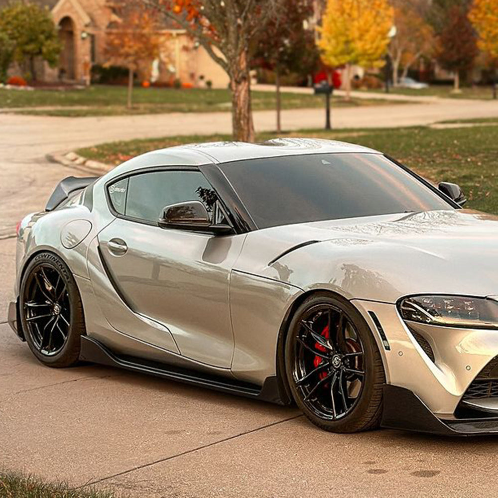 AG Style Carbon Fiber Side Skirts - Toyota Supra MKV A90/A91 | Palenon Performance - Graveyard Performance