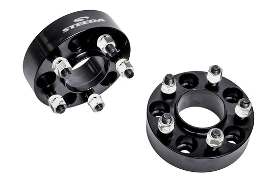Steeda Mustang/Explorer ST 1.25" Hubcentric Billet Aluminum Wheel Spacer - Pair (2015-2026)