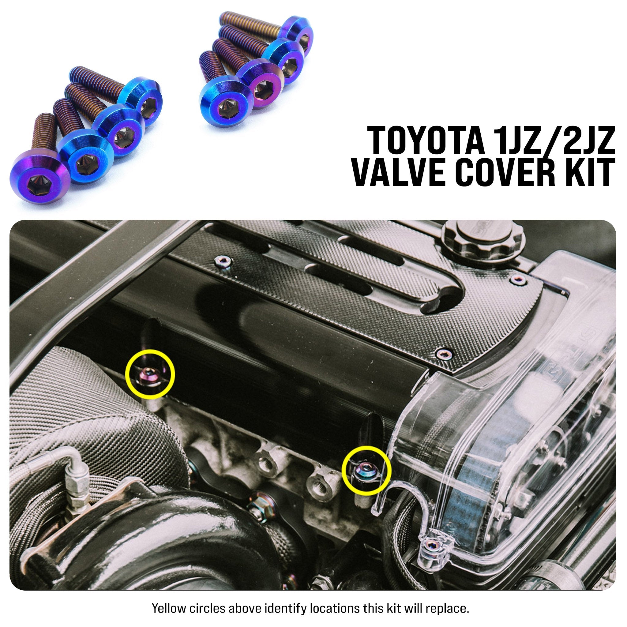 1JZ-GTE シリンダーカバー 1JZ-GTE | 2JZ-GTE Titanium Valve Cover Kit