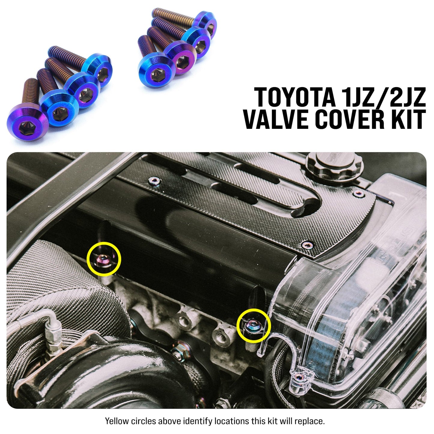 1JZ-GTE | 2JZ-GTE Titanium Valve Cover Kit - Graveyard Performance