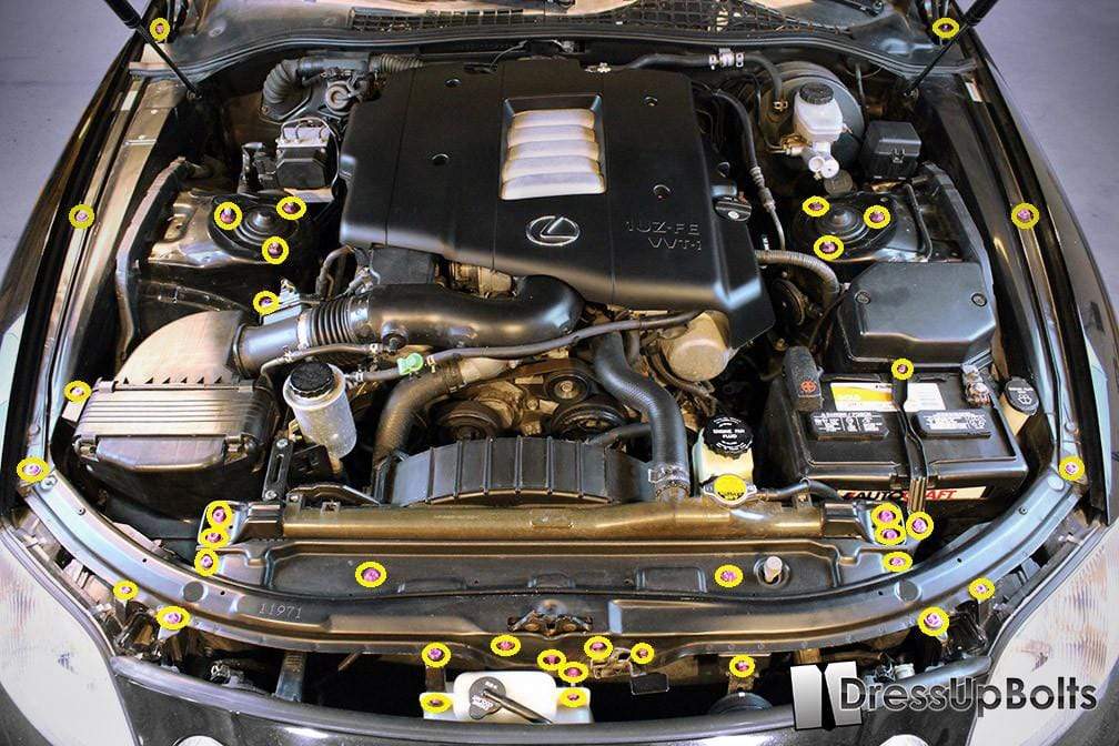 Lexus SC300/SC400 (1992-2000) Titanium Engine Bay Kit - Graveyard Performance