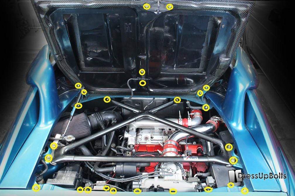 Toyota MR2 W20 (1990-1999) Titanium Engine Bay Kit - Graveyard Performance