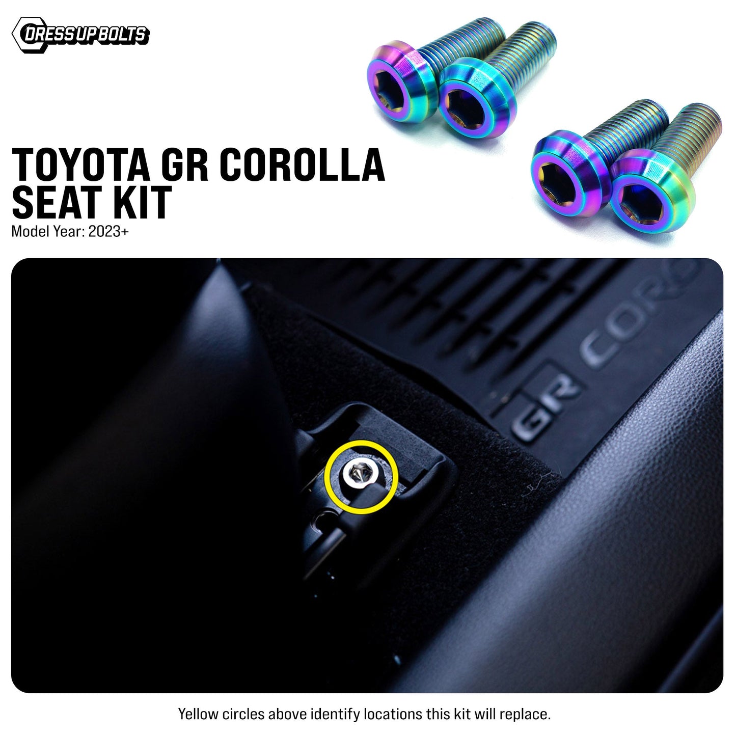 Titanium Hardware Seat Kit - Toyota GR Corolla (2023+) - Graveyard Performance