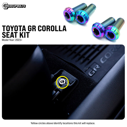 Titanium Hardware Seat Kit - Toyota GR Corolla (2023+) - Graveyard Performance