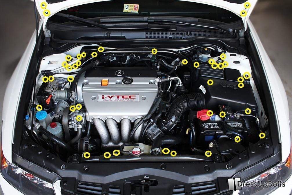 Acura TSX (2004-2008) Titanium Engine Bay Kit - Graveyard Performance