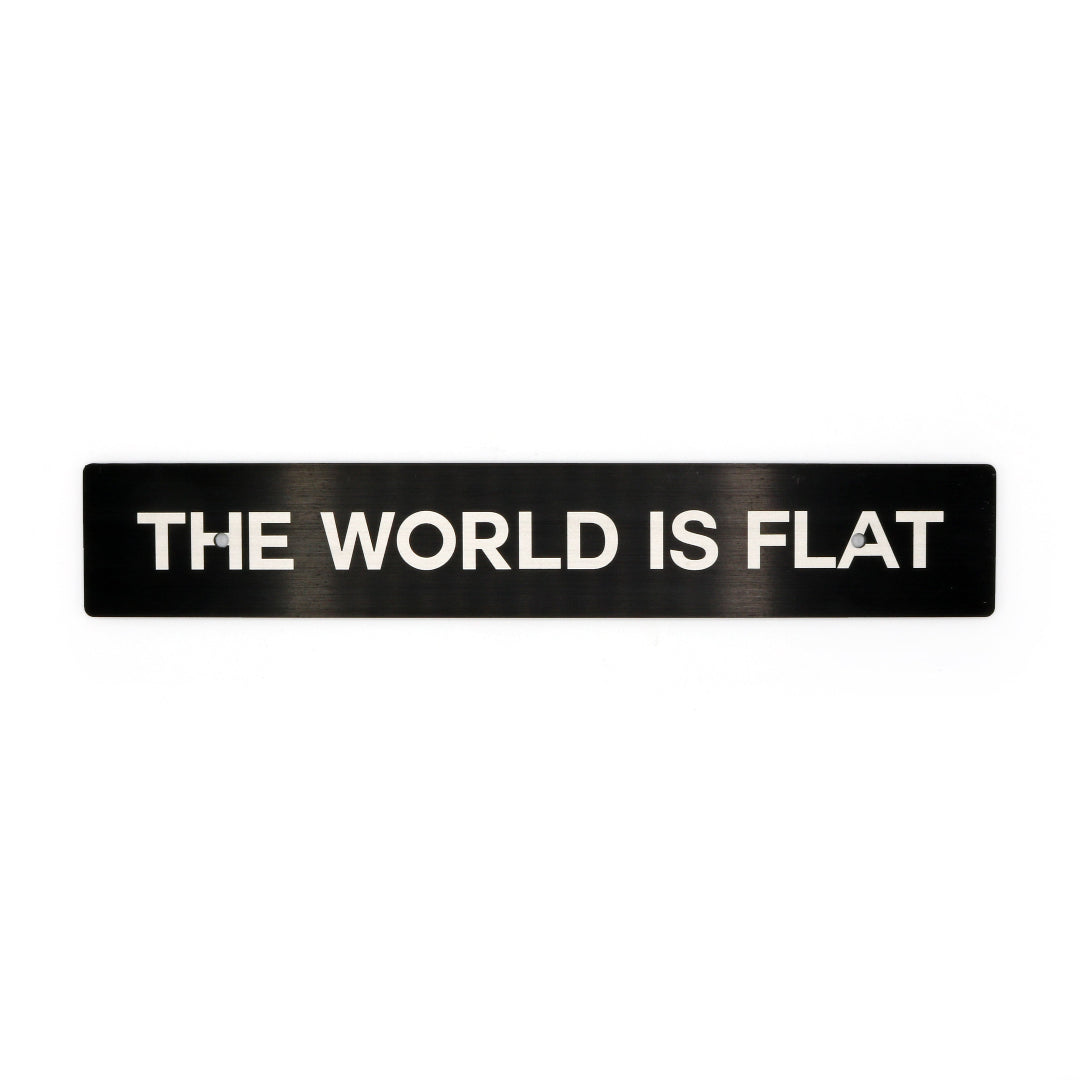 Billetworkz "The World is Flat" License Billetworkz Plate Delete - Graveyard Performance
