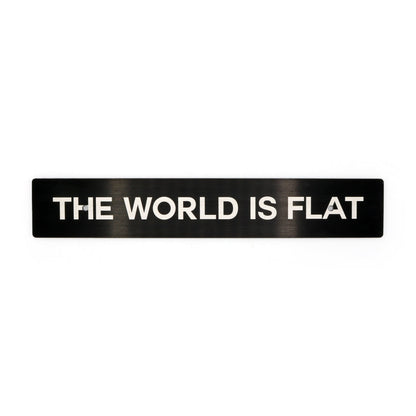 Billetworkz "The World is Flat" License Billetworkz Plate Delete - Graveyard Performance