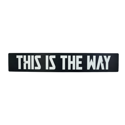 Billetworkz "This Is The Way" License Plate Delete - Graveyard Performance