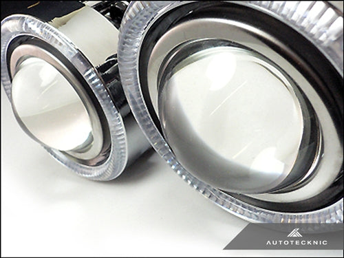 AutoTecknic Universal Projector Fog Lights - Clear Projector P1A - Graveyard Performance