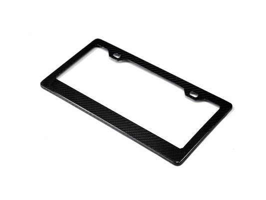 AutoTecknic Dry Carbon Fiber License Plate Frame - Graveyard Performance
