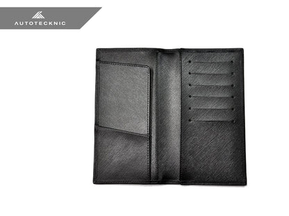 AutoTecknic Carbon Fiber Leather Checkbook Holder