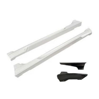 JDMuscle [15-21 WRX/STI] Tanso Carbon Fiber VS Style Side Skirt - Graveyard Performance