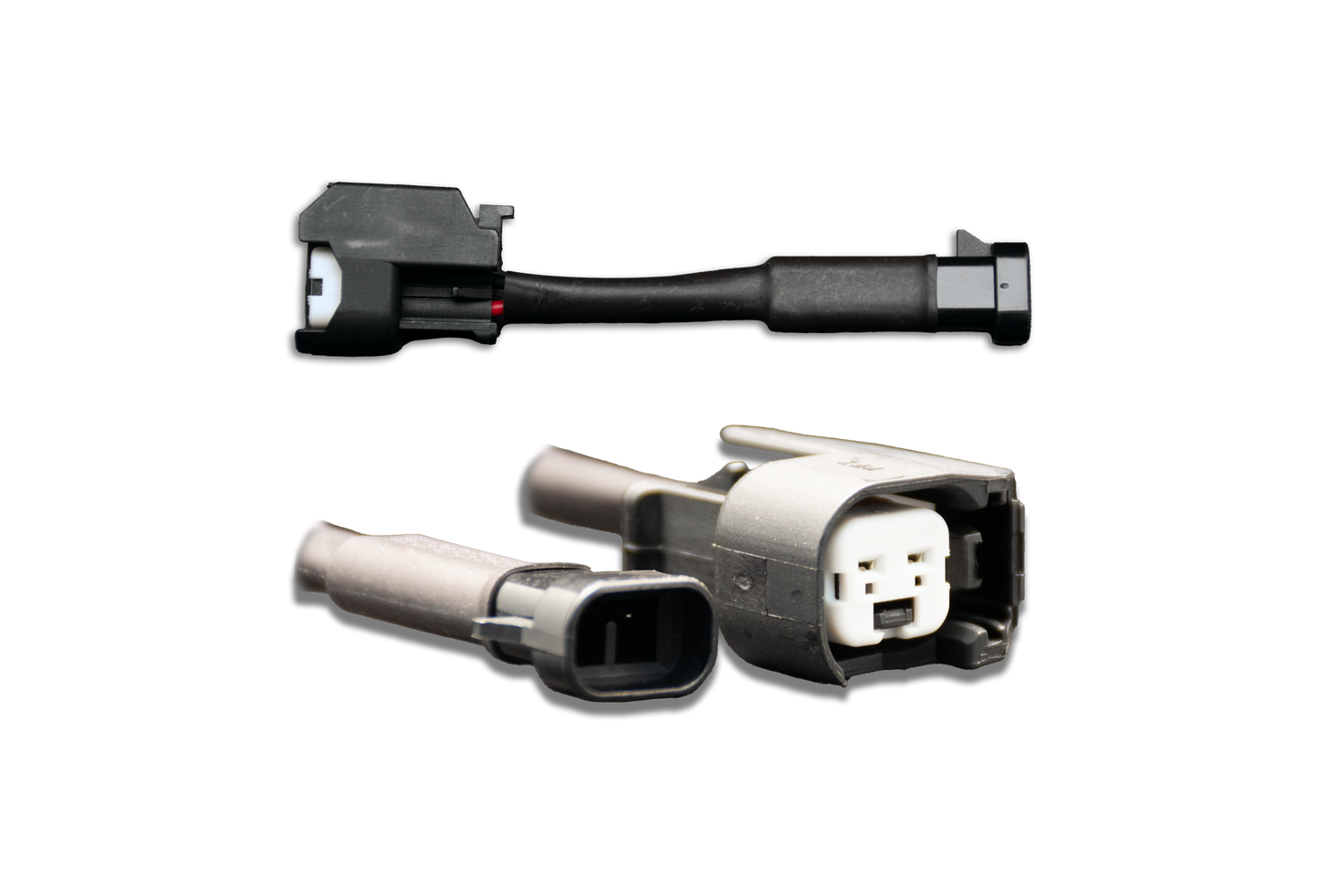 Set of 8 US Car/EV6 (female) to GM/Delphi (male) injector plug adaptors (padputogm8) - Graveyard Performance
