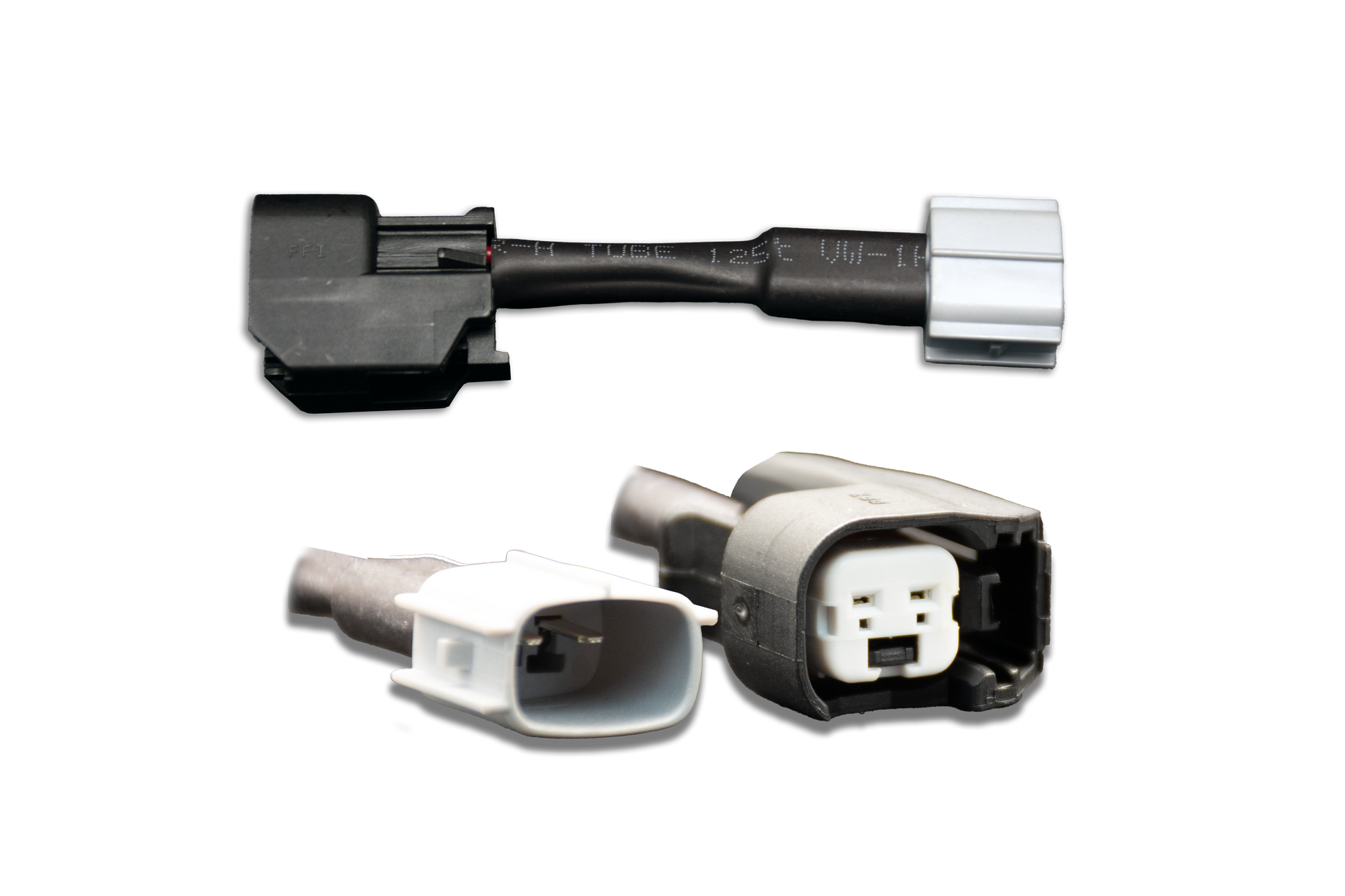 Set of 6 US Car/EV6 (female) to Toyota (male) injector plug adaptors (padputot6) - Graveyard Performance