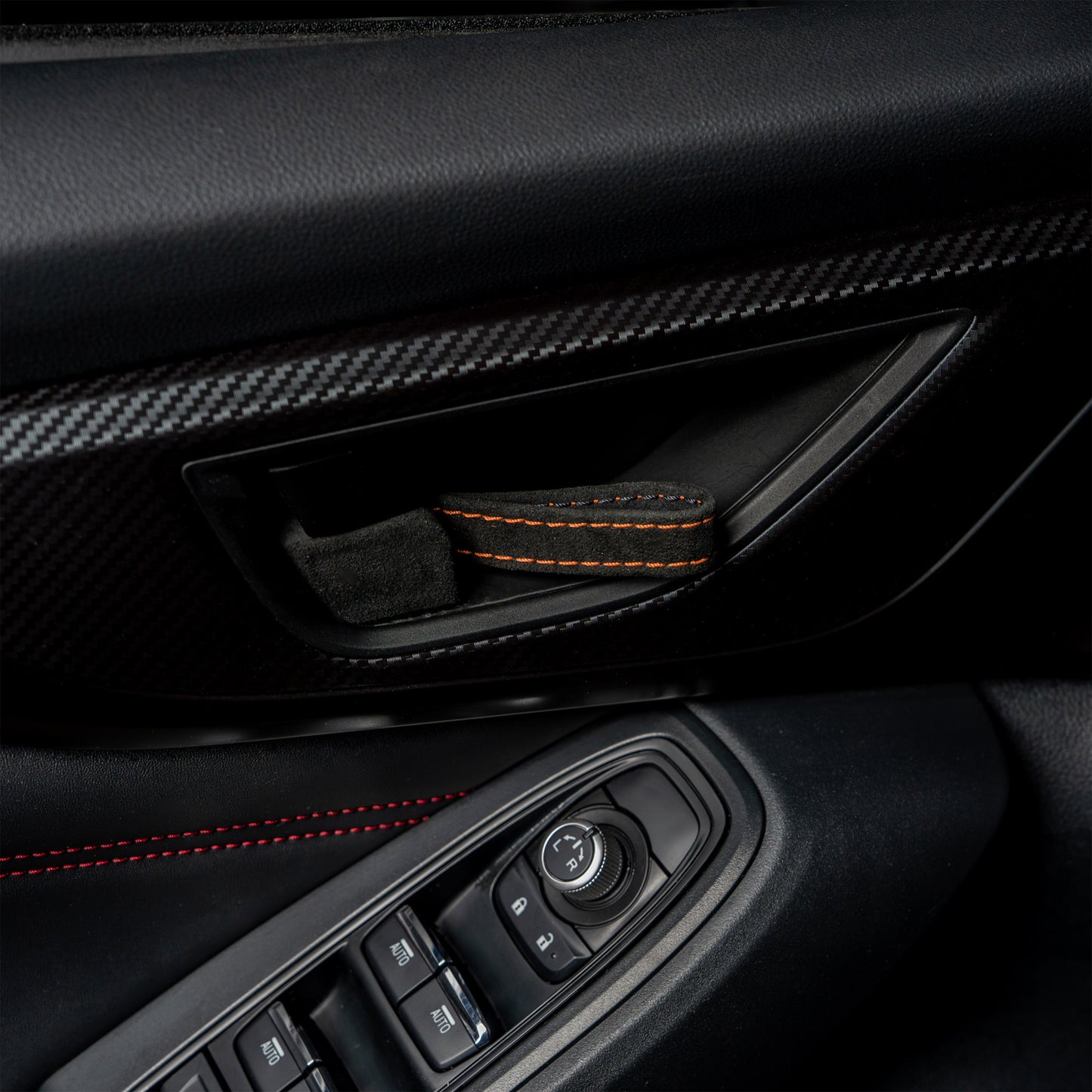 Billetworkz Alcantara Door Pull Strap Kit - Fits Subaru WRX/BRZ/GR86/Ascent (2022+), Crosstrek (2018+) & More - Graveyard Performance