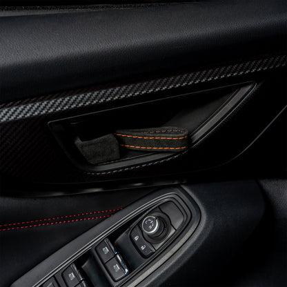 Billetworkz Alcantara Door Pull Strap Kit - Fits Subaru WRX/BRZ/GR86/Ascent (2022+), Crosstrek (2018+) & More - Graveyard Performance