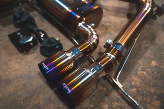 Universal Exhaust Tips 3.0 Inch Inlet 4.0 Inch Outlet Titanium Valvetronic Designs