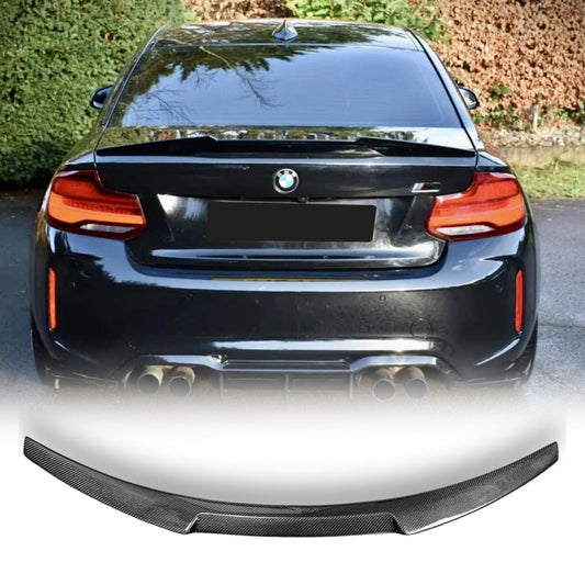 BMW F87 M2 & F22 V Style Trunk Spoiler - Carbon Fiber - Graveyard Performance