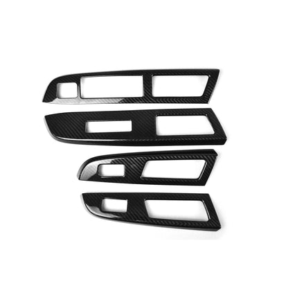 JDMuscle [15-16 WRX/STI] Tanso Carbon Fiber Window Switch Cover - Graveyard Performance