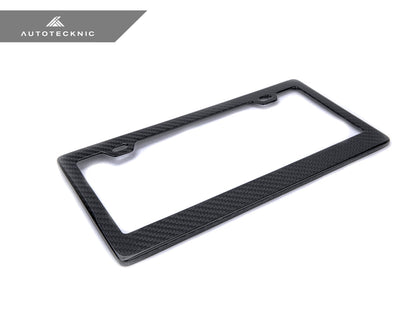 AutoTecknic Dry Carbon Fiber License Plate Frame - Graveyard Performance