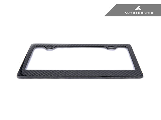 AutoTecknic Dry Carbon Fiber License Plate Frame - Graveyard Performance