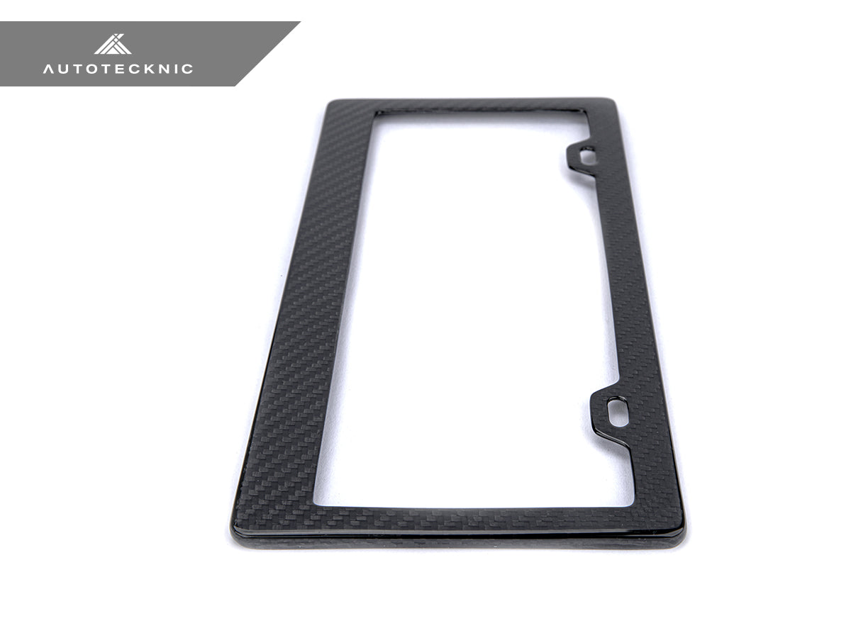 AutoTecknic Dry Carbon Fiber License Plate Frame - Graveyard Performance