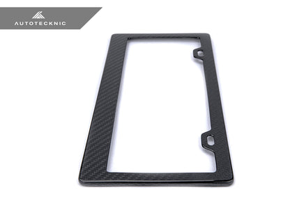 AutoTecknic Dry Carbon Fiber License Plate Frame - Graveyard Performance