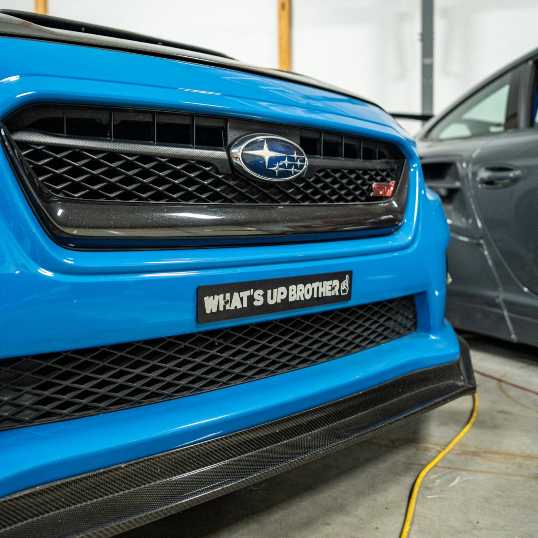 Billetworkz "What's Up Brother" License Plate Delete - Graveyard Performance
