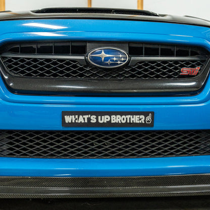Billetworkz "What's Up Brother" License Plate Delete - Graveyard Performance