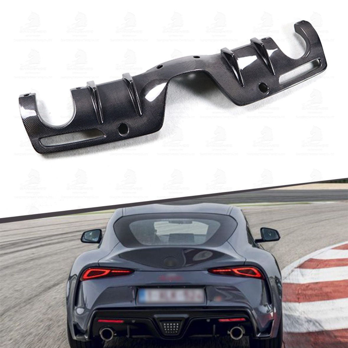 Carbon Fiber AG Style Rear Diffuser - Toyota Supra A90/A91 | Palenon Performance - Graveyard Performance