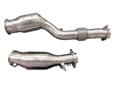 MAD BMW S58 Catted Downpipes M3 M4 G80 G82 G83 W/ No CEL Guarantee & Flex Section - Graveyard Performance