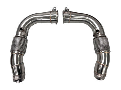 MAD BMW 2024+ X5M X6M F95 LCI F96 LCI Competition S68 Primary Downpipes Catless - Graveyard Performance