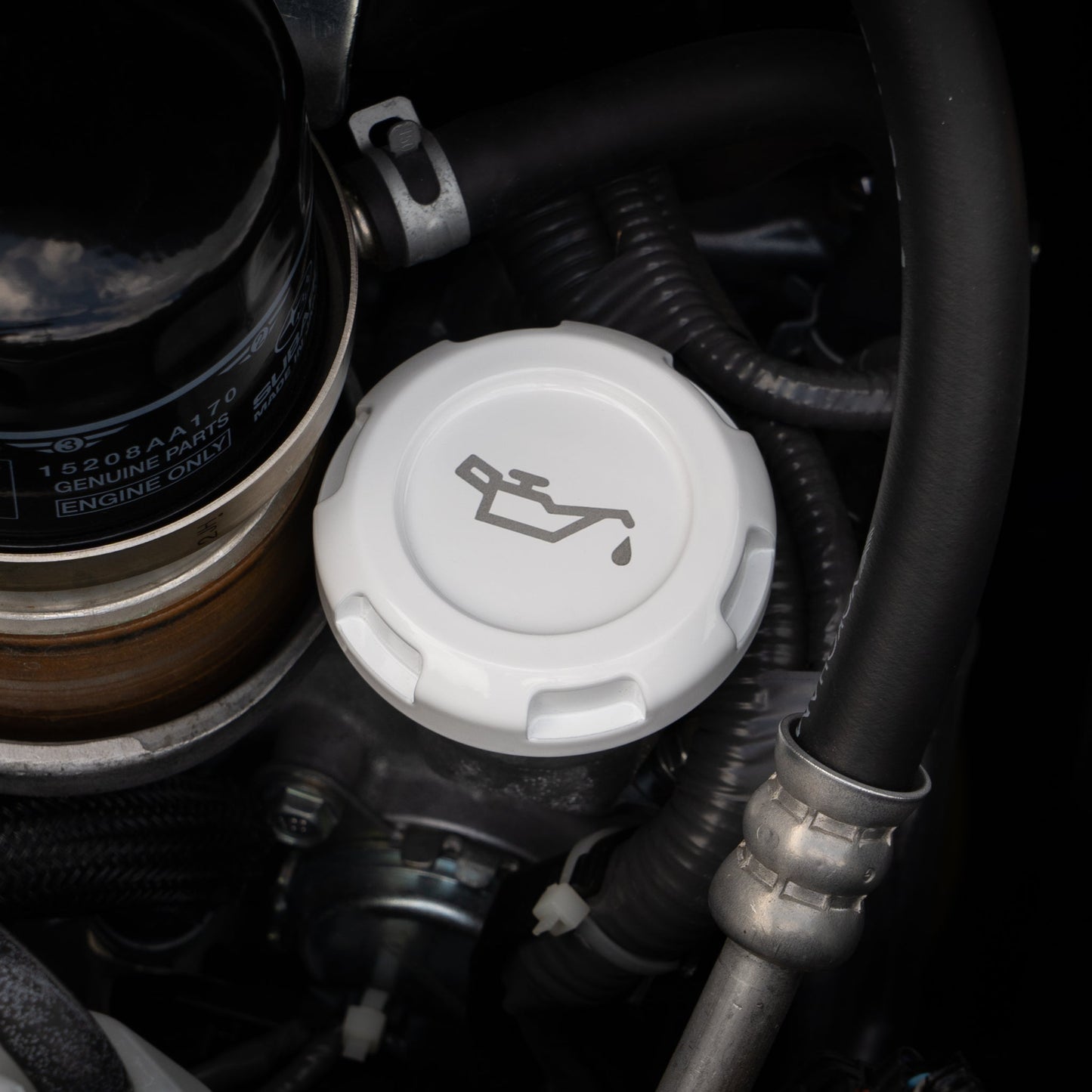 Billetworkz Engine Bay Caps - Subaru Legacy GT 2005-2009 - Graveyard Performance