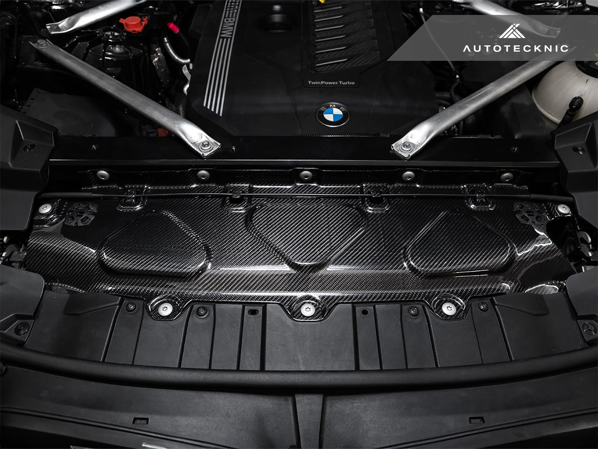 AutoTecknic Dry Carbon Fiber Cooling Shroud - G05 X5 | G06 X6 | G07 X7 - Graveyard Performance