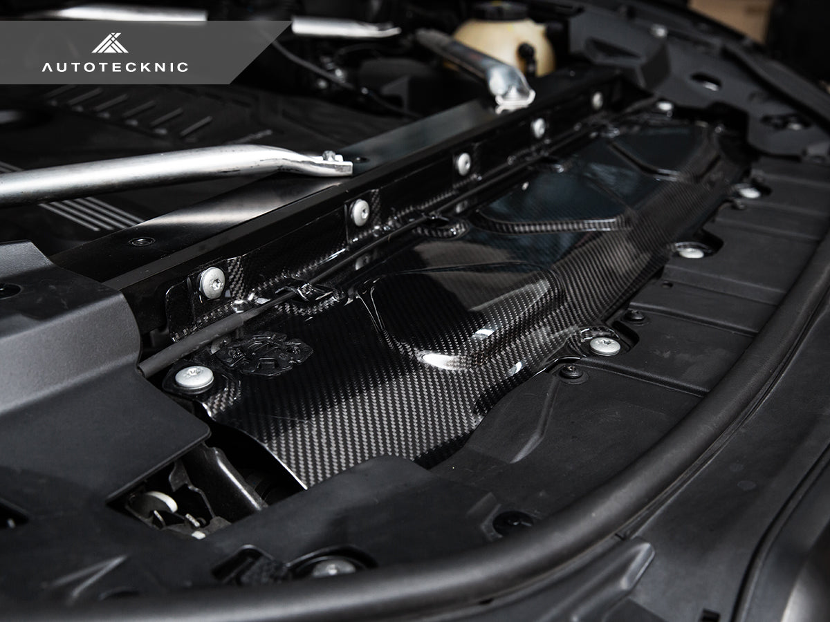 AutoTecknic Dry Carbon Fiber Cooling Shroud - G05 X5 | G06 X6 | G07 X7 - Graveyard Performance