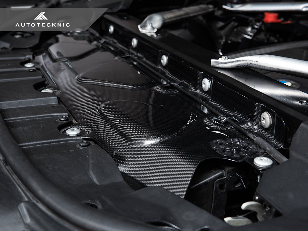 AutoTecknic Dry Carbon Fiber Cooling Shroud - G05 X5 | G06 X6 | G07 X7 - Graveyard Performance