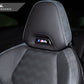 AutoTecknic Dry Carbon Front Seat Illuminated Emblem Cover - BMW M
