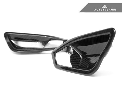AutoTecknic Dry Carbon Interior Door Handle Trim Set - F87 M2 | F22 2-Series | F20 1-Series - Graveyard Performance
