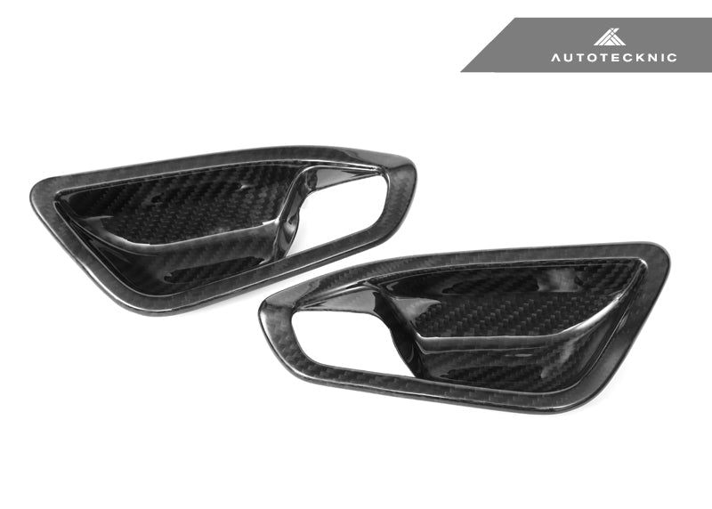 AutoTecknic Dry Carbon Interior Door Handle Trim Set - F87 M2 | F22 2-Series | F20 1-Series - Graveyard Performance