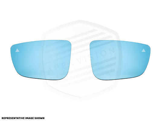 ApexVision Blue Tinted Side View Mirror Glass Set - F95 X5M | F96 X6M - Graveyard Performance