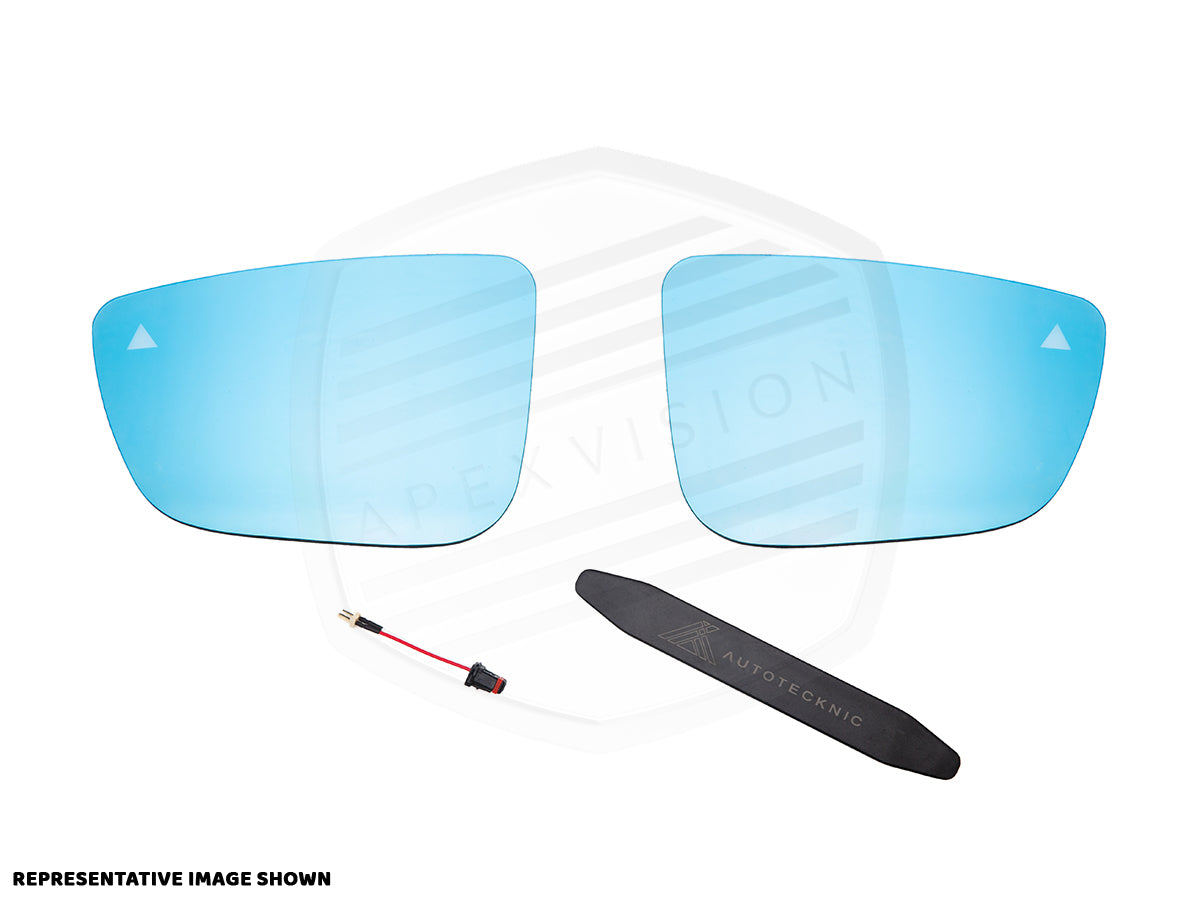 ApexVision Blue Tinted Side View Mirror Glass Set - E82 1M - Graveyard Performance