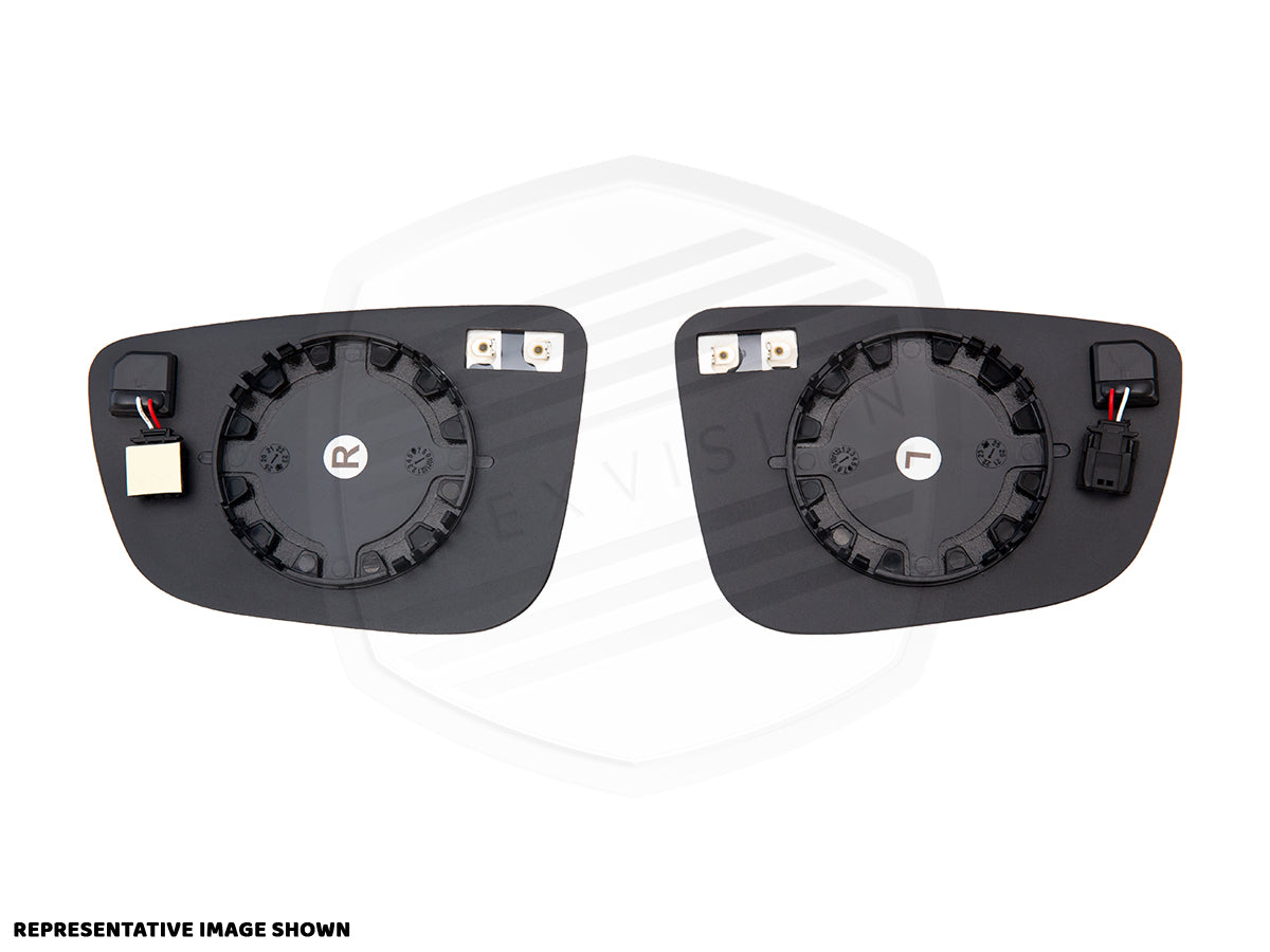 ApexVision Blue Tinted Side View Mirror Glass Set - F32 4-Series - Graveyard Performance