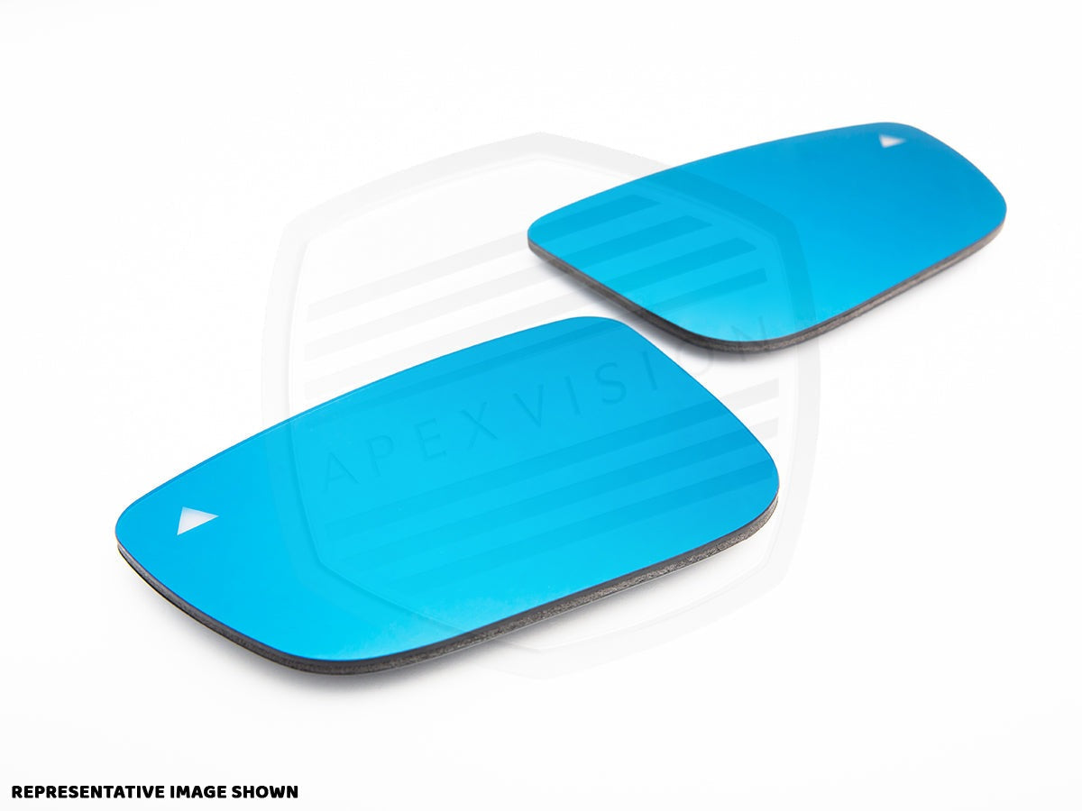 ApexVision Blue Tinted Side View Mirror Glass Set - E84 X1 - Graveyard Performance