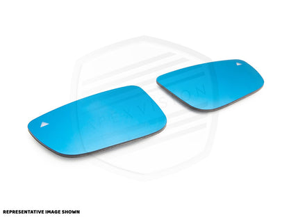 ApexVision Blue Tinted Side View Mirror Glass Set - ＭINI F54/ F55/ F56/ F57/ F60 - Graveyard Performance